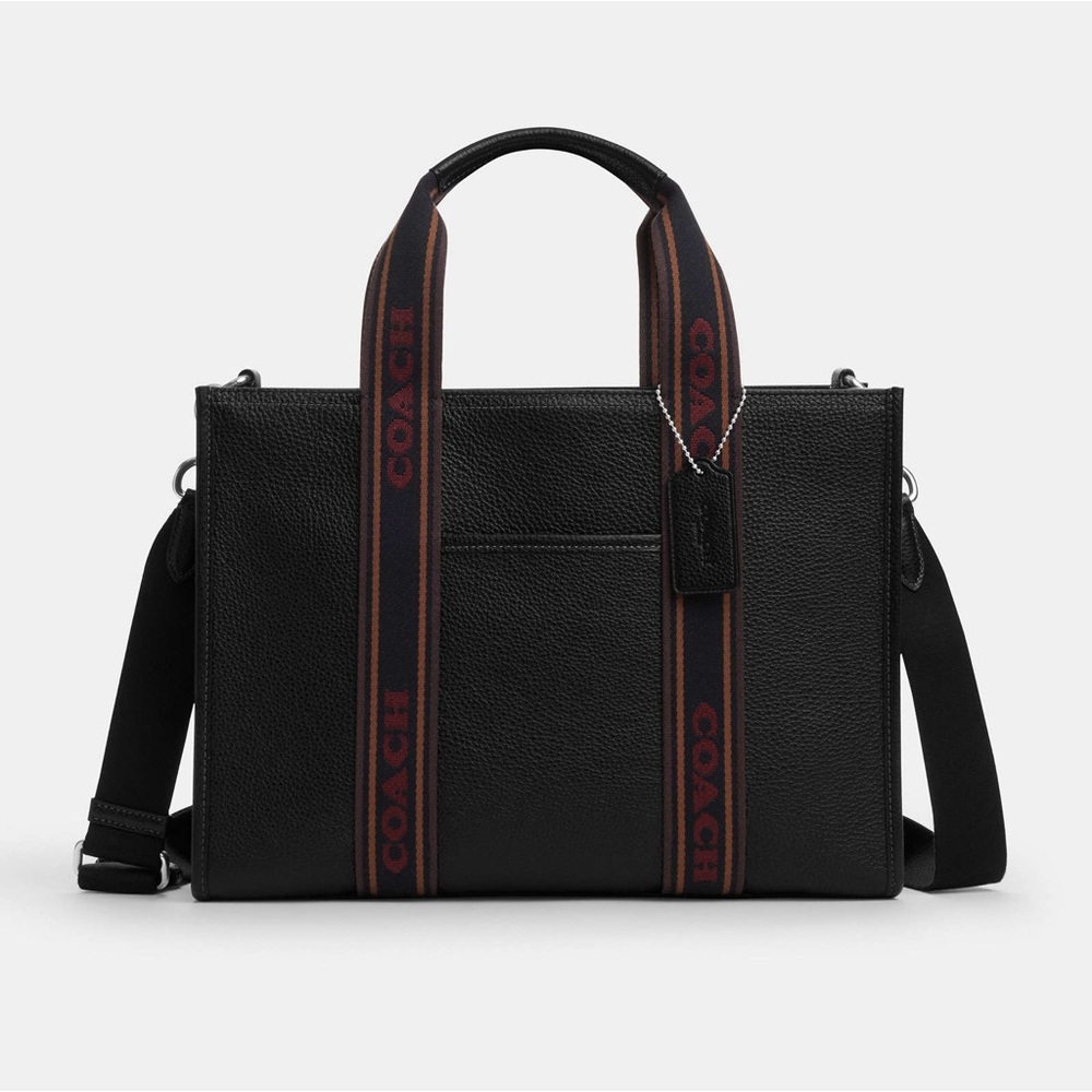 Coach Smith Tote Bag, Silver/Black Multi 🖤